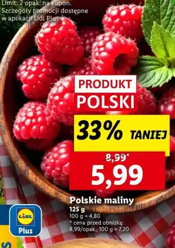 Lidl Maliny Plus-Plus oferta