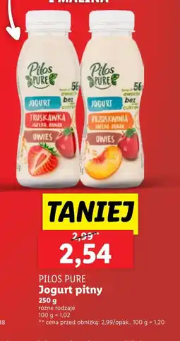 Lidl Jogurt pitny Pilos oferta