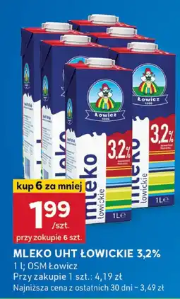 Stokrotka Mleko UHT Łowickie 3,2% OSM Łowicz oferta