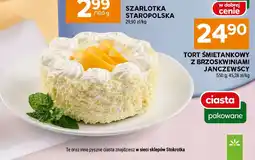 Stokrotka Tort śmietankowy z brzoskwiniami Janczewscy oferta