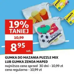 Auchan Gumka do mazania Puzzle Mix lub Gumka Zenoa Maped oferta
