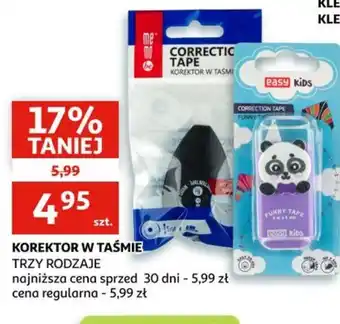 Auchan Korektor w taśmie oferta