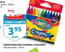 Auchan Kredki świecowe Colorino oferta