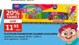 Auchan Plastelina kwadratowa Colorino oferta