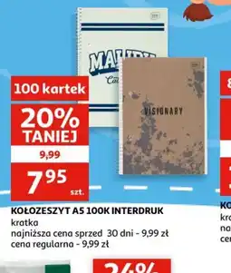 Auchan Kołozeszyt A5 100K Interdruk oferta