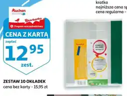 Auchan Zestaw 10 okładek oferta