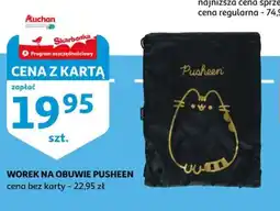 Auchan Worek na obuwie Pusheen oferta