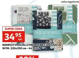 Auchan Komplet pościeli z mikrofibry oferta