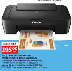 Auchan Urządzenie wielofunkcyjne Canon Pixma MG 2550/2555/2551/56 oferta