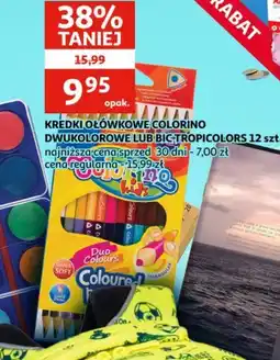 Auchan Kredki ołówkowe Colorino dwukolorowe lub Bic-Tropicocolors 12 szt. oferta