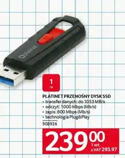 Selgros Platinet przenośny dysk SSD oferta