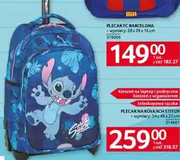 Selgros Plecak na kółkach Stitch oferta