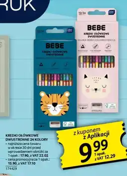 Selgros Kredki ołówkowe dwustronne Bebe oferta