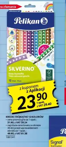 Selgros Kredki trójkątne Pelikan Silverino oferta