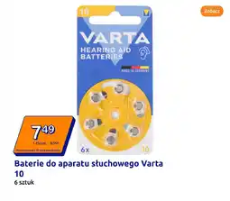 Action Baterie do aparatu słuchowego Varta 10 oferta