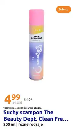 Action Suchy szampon The Beauty Dept. Clean Free oferta