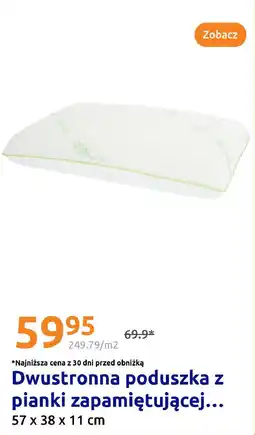 Action Dwustronna poduszka z pianki zapamiętującej oferta