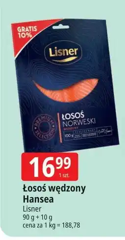 E.Leclerc Łosoś norweski wędzony plastrowany Lisner oferta