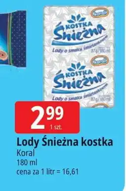 E.Leclerc Lód śmietankowy Koral Kostka Śnieżna oferta