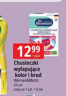 E.Leclerc Chusteczki wyłapujące kolor i wspomagające usuwanie brudu Dr. Beckmann oferta