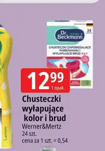 E.Leclerc Chusteczki wyłapujące kolor i wspomagające usuwanie brudu Dr. Beckmann oferta