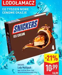 ALDI Lody Snickers Ice Cream Multipack 4 szt oferta