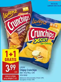 ALDI Chipsy Crunchips różne rodzaje Lorenz oferta