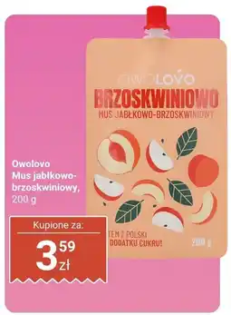 Biedronka Mus Owolovo jabłkowo-brzoskwiniowy oferta
