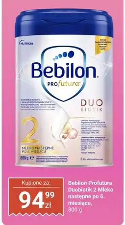 Biedronka Mleko następne Bebilon Profutura Duobiotik 2 oferta