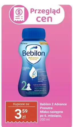 Biedronka Mleko następne Bebilon 2 Advance Pronutra oferta