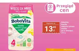 Biedronka Kaszka BoboVita mleczno-ryżowa wanilia po 4. miesiącu oferta