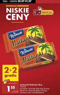 Biedronka Herbatniki Maltanki Krakuski oferta