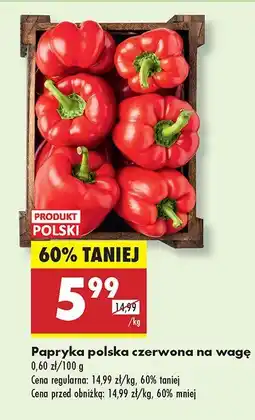 Biedronka Papryka czerwona polska na wagę Biedronka oferta