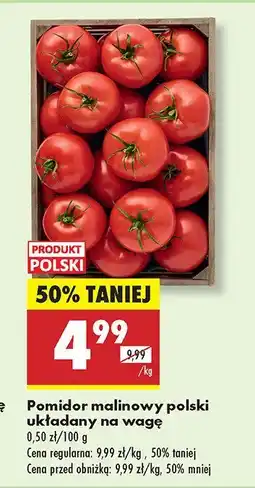 Biedronka Pomidor malinowy polski na wagę Biedronka oferta