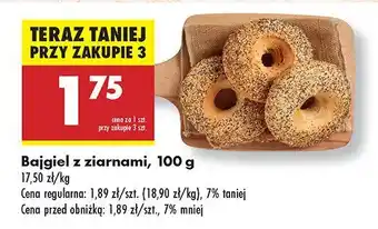 Biedronka Bajgiel z ziarnami Biedronka oferta