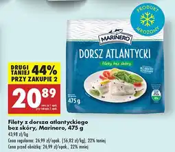 Biedronka Filety z dorsza atlantyckiego bez skóry Marinero oferta