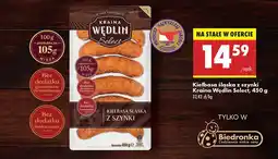 Biedronka Kiełbasa śląska z szynki Kraina Wędlin Select oferta