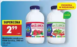 Biedronka Maślanka smakowa OSM Łowicz matcha z malinami oferta