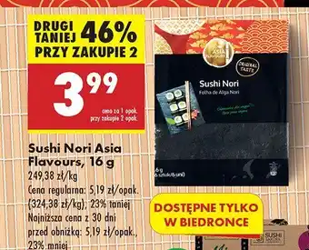 Biedronka Sushi nori Asia Flavours oferta