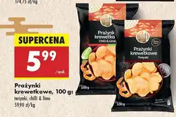 Biedronka Prażynki krewetkowe chilli & lime Asia Flavours oferta
