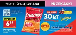 Biedronka Chipsy Crunchips Bekon Retro Lorenz oferta