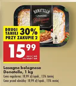 Biedronka Lasagne bolognese Donatello oferta