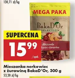 Biedronka Mieszanka nerkowiec z żurawiną BakaD'Or oferta