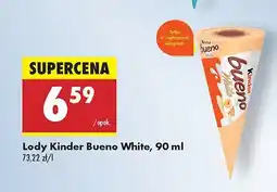Biedronka Lody Kinder Bueno White oferta