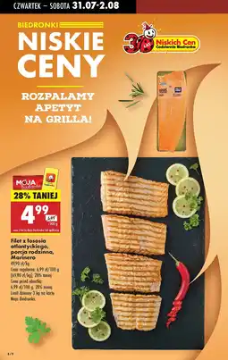 Biedronka Filet z łososia atlantyckiego Marinero oferta