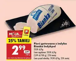 Biedronka Pierś gotowana z indyka Bianka Indykpol oferta