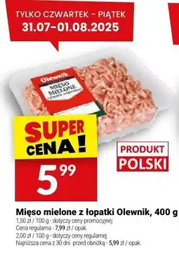 Twój Market Mięso mielone z łopatki Olewnik oferta