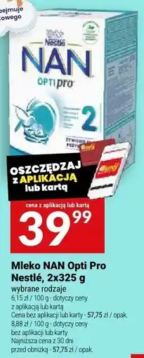 Twój Market Mleko NAN Opti Pro Nestle 2 oferta