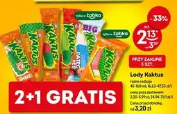 Żabka Lody Kaktus różne rodzaje oferta