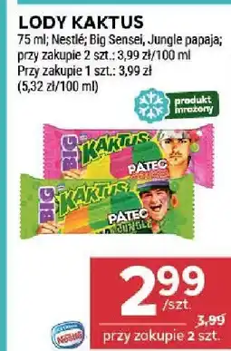 Stokrotka Lody Kaktus Nestle Big Sensor oferta